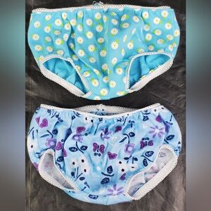 Build-A-Bear BABW Floral Butterflies Daisy Undies Panties Underwear - Lot of 2